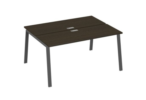 Рабочая станция 2х160 Мира Трио, цвет венге + антрацит