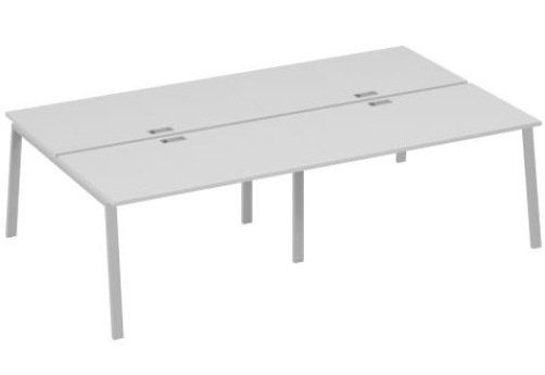 Рабочая станция 4х140 Мира Трио, цвет серый + серый