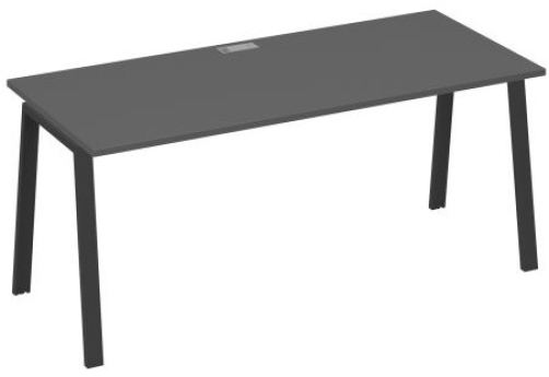 Стол письменный Мира Трио, цвет антрацит премиум + антрацит