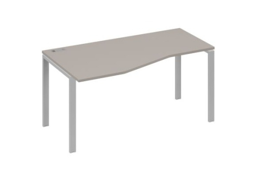 Стол эргономичный левый Мира Нумо, цвет мокко премиум + серый