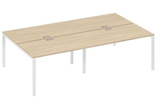 Рабочая станция (4х140) Мира Нумо, цвет дуб скандинавский + белый