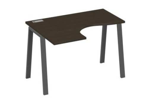 Стол эргономичный левый Мира Трио, цвет венге + антрацит