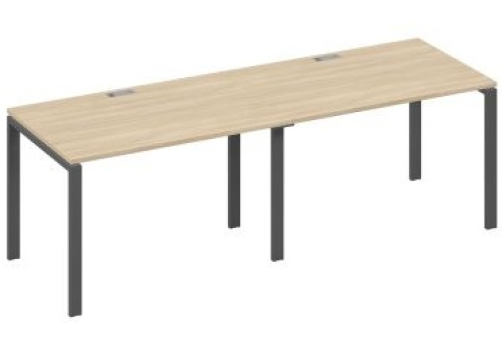 Рабочая станция (2х120) Мира Нумо, цвет дуб скандинавский + антрацит