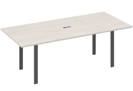 Стол для переговоров прямоугольный Мира Нумо, цвет дуб шамони + антрацит