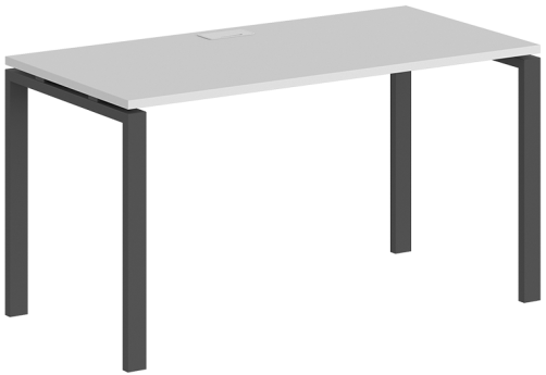 Стол рабочий Индиго Сет, цвет белый + антрацит