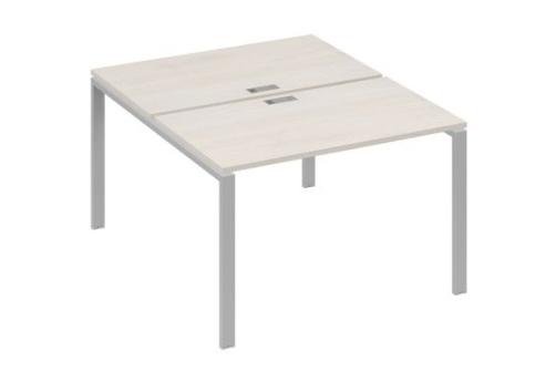 Рабочая станция (2х120) Мира Нумо, цвет дуб шамони + серый