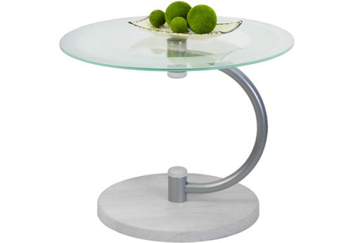 Стол журнальный Лето 1045, цвет дуб дымчатый + металлик