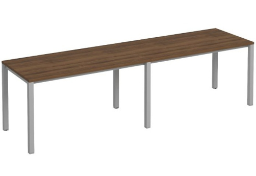 Рабочая станция (2х140) Прайм Металл 50, цвет орех + серый