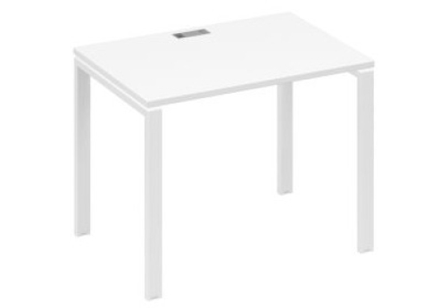 Стол письменный Мира Нумо, цвет белый премиум + белый