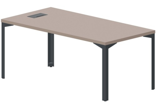 Стол для руководителя с лючком Кристо Директ, цвет тортора