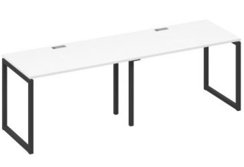 Рабочая станция (2х120) Мира Одри, цвет белый премиум + антрацит