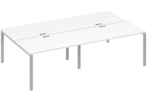 Рабочая станция (4х140) Мира Нумо, цвет белый премиум + серый