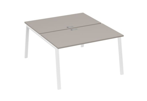 Рабочая станция 2х140 Мира Трио, цвет мокко премиум + белый