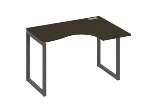 Стол эргономичный правый Мира Одри, цвет венге + антрацит
