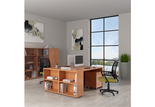 Рабочая станция на 2 человека Тарли, цвет ольха