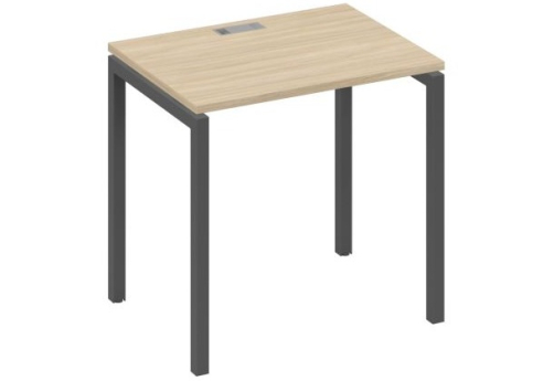 Стол письменный Мира Лофт, цвет дуб скандинавский + антрацит