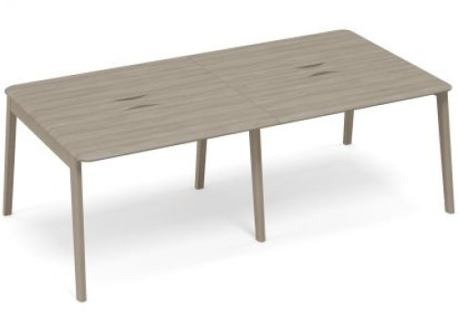 Стол для переговоров с кабель-каналом Види Вуд, цвет вяз