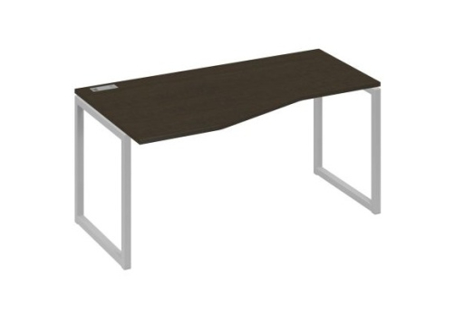 Стол эргономичный левый Мира Одри, цвет венге + серый