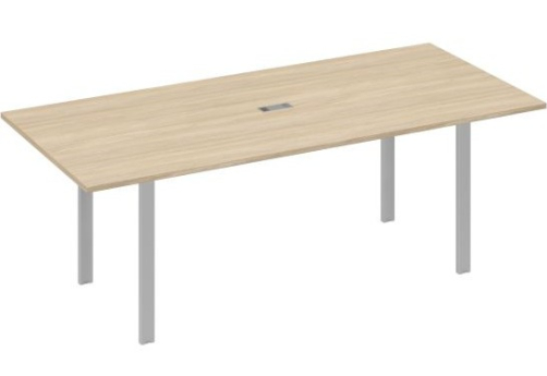 Стол для переговоров прямоугольный Мира Нумо, цвет дуб скандинавский + серый
