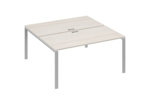 Рабочая станция (2х160) Мира Нумо, цвет дуб шамони + серый