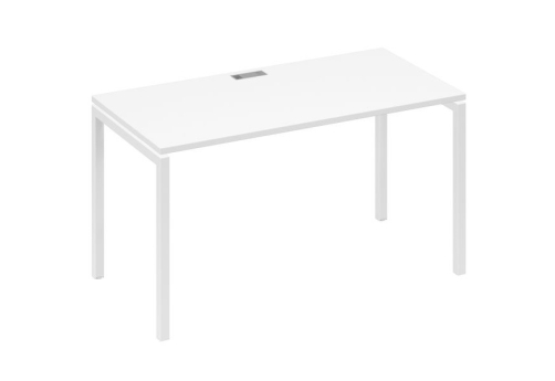 Стол письменный Мира Лофт, цвет белый премиум + белый