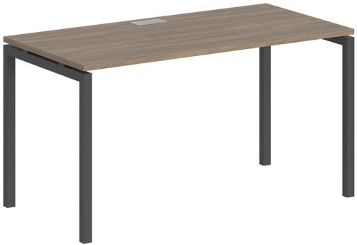 Стол рабочий Индиго Форт, цвет дуб темный + антрацит