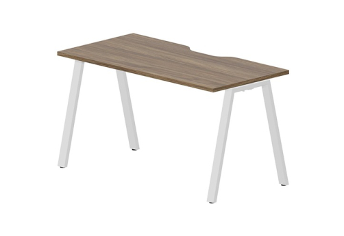 Стол рабочий (с вырезом) Сильвана, цвет орех