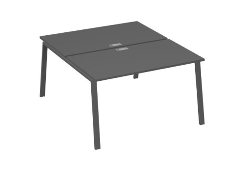 Рабочая станция 2х140 Мира Трио, цвет антрацит премиум + антрацит