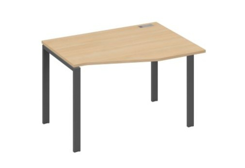 Стол эргономичный правый Мира Нумо, цвет натуральный дуб + антрацит