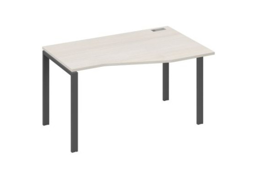 Стол эргономичный правый Мира Нумо, цвет дуб шамони + антрацит
