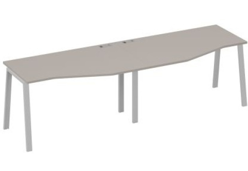 Станция рабочая эргономичная 2х140 Мира Трио, цвет мокко премиум + серый