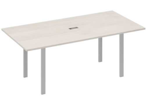 Стол для переговоров прямоугольный Мира Нумо, цвет дуб шамони + серый