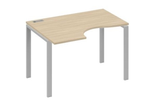 Стол эргономичный левый Мира Нумо, цвет дуб скандинавский + серый