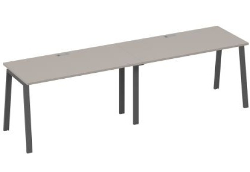 Рабочая станция 2х140 Мира Трио, цвет мокко премиум + антрацит