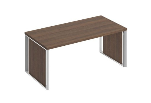 Стол руководителя с декоративными вставками Римини, цвет дуб темный