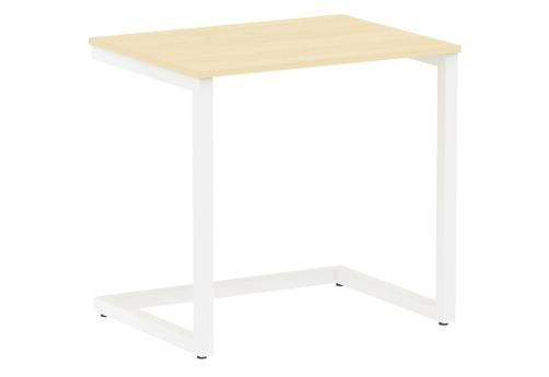 Стол письменный, цвет клен + белый