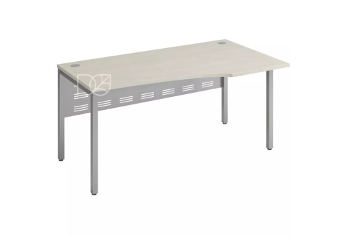 Стол эргономичный (экран - металл) правый, цвет шамони светлый