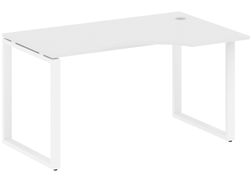 Стол эргономичный правый, 1400х900х750 мм, цвет белый