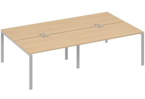 Рабочая станция (4х140) Мира Нумо, цвет натуральный дуб + серый