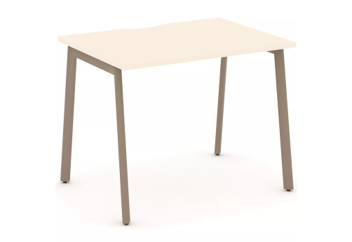 Стол рабочий (с вырезом под провода), цвет сатин