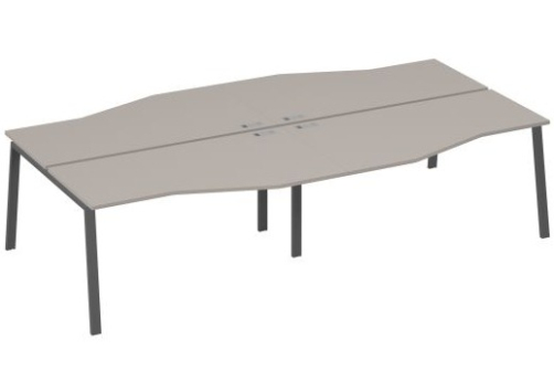 Станция рабочая эргономичная 4х160 Мира Трио, цвет мокко премиум + антрацит