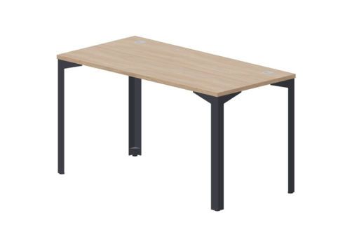 Стол рабочий (2 заглушки) Кристо Персонал, цвет светлый дуб