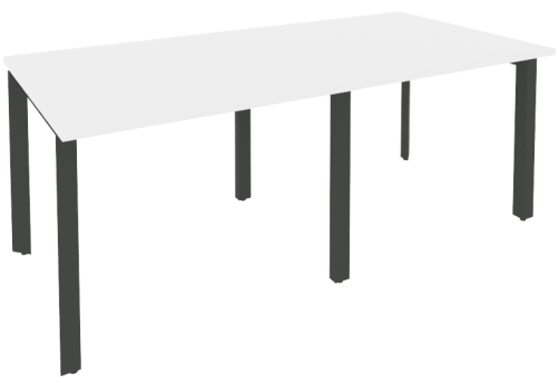 Стол для переговоров (2 столешницы), цвет белый