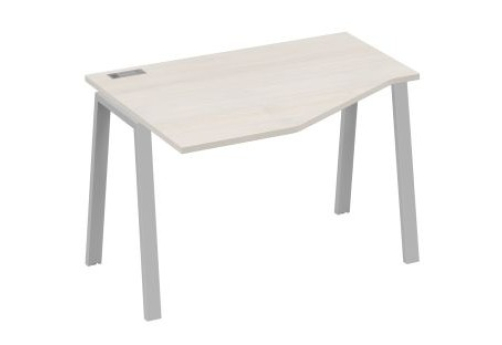 Стол эргономичный левый Мира Трио, цвет дуб шамони + серый