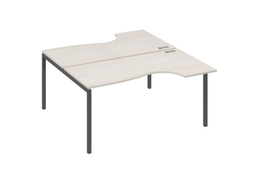 Рабочая станция эргономичная 2х160 Классика Мира Лофт, цвет дуб шамони + антрацит