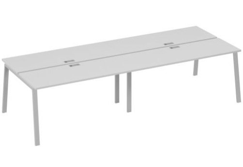 Рабочая станция 4х160 Мира Трио, цвет серый + серый