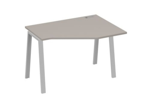 Стол эргономичный правый Мира Трио, цвет мокко премиум + серый