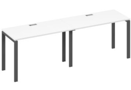 Рабочая станция (2х120) Мира Нумо, цвет белый премиум + антрацит