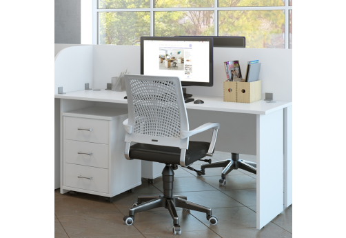 Стол письменный Тиана, цвет белый