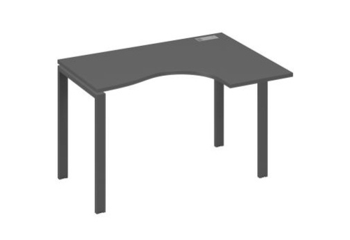 Стол эргономичный правый Мира Нумо, цвет антрацит премиум + антрацит